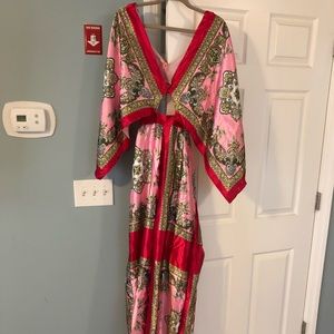 ASOS faux silk scarf style jumpsuit NEVER WORN